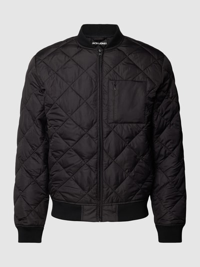 Jack & Jones Steppjacke mit Stehkragen Modell 'KARL' Black 2