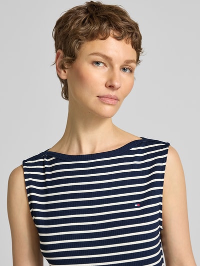 Tommy Hilfiger Enganliegendes Freizeitkleid aus Viskose-Mix Marine 3