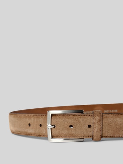 Monti Pasek skórzany ze sprzączką model ‘MONTREAL’ Koniakowy 2