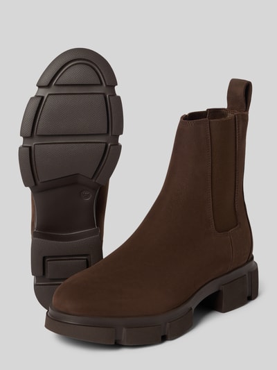 Copenhagen Stiefel aus echtem Leder mit Logo-Detail Schoko 4