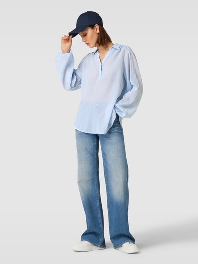 Soyaconcept Blusenshirt mit Streifenmuster Modell 'Dione' Blau 1