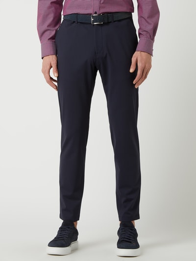 s.Oliver BLACK LABEL Pantalon met scheerwol  Marineblauw - 4