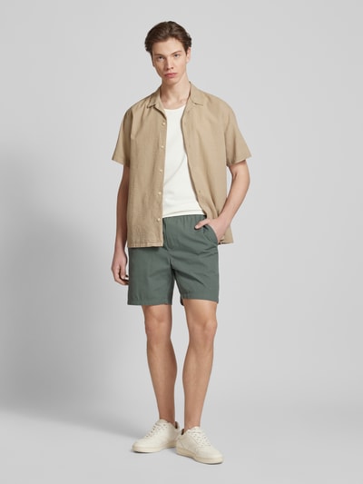 Only & Sons Sweatshorts met steekzakken opzij, model 'LINUS' Petrol - 1