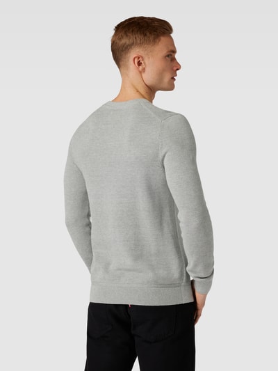 s.Oliver RED LABEL Gebreide pullover met structuurmotief Lichtgrijs - 5