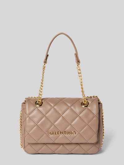 VALENTINO BAGS Umhängetasche mit Steppnähten Modell 'OCARINA' Taupe 1