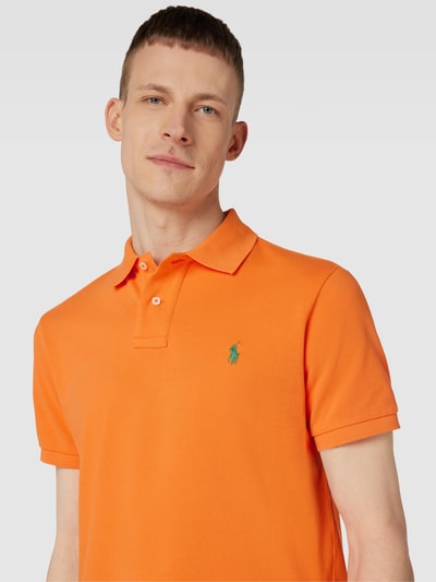 Polo Ralph Lauren Poloshirt mit Label-Stitching Orange 3