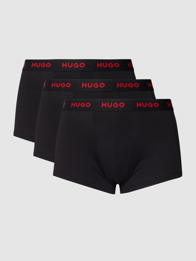 HUGO Trunks mit Logo-Bund im 3er-Pack Black 2