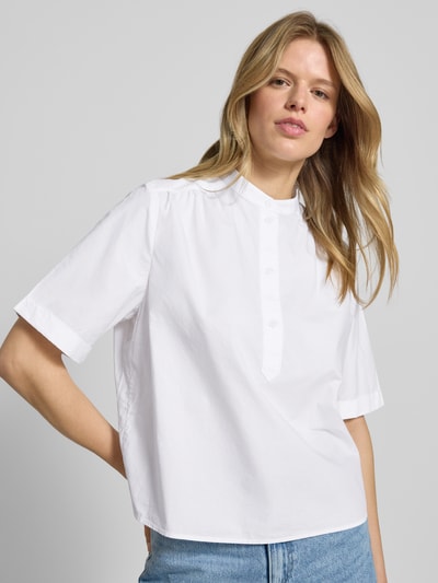 Marc O'Polo Denim Relaxed Fit Hemdbluse aus reiner Baumwolle Weiss 3