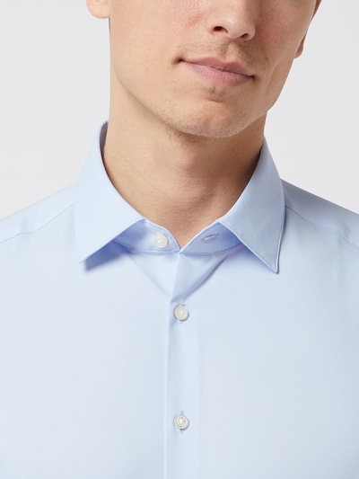 Jake*s Slim Fit Business-Hemd mit Knopfleiste Bleu 3