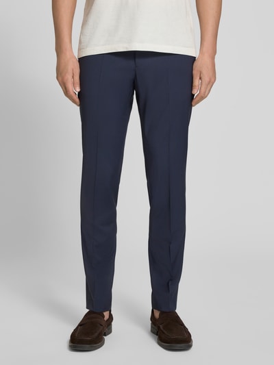 HUGO Garnitur o kroju super slim fit z mieszanki wełny model 'ARTI/HESTEN' Granatowy 6