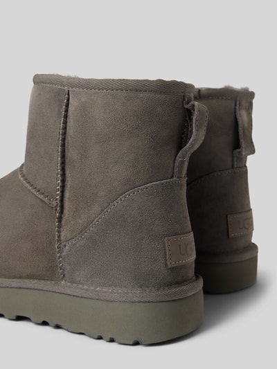 UGG Boots van leer met labelpatch, model 'CLASSIC MINI' Donkergrijs - 2