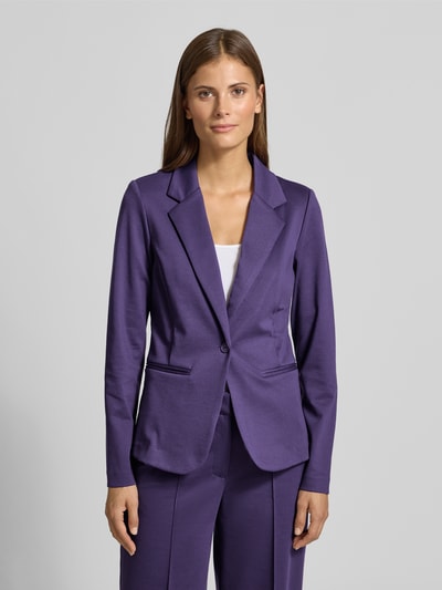 ICHI Żakiet z kołnierzem z połami i kieszeniami z wypustką model ‘KATE’ Fioletowy 4