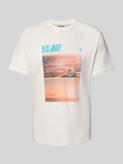 Only & Sons Regular Fit T-Shirt mit Motiv-Print Weiss 2