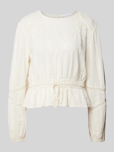 Mango Bluse mit Ausbrenner-Effekt Modell 'LUCY' Offwhite 2