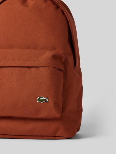 Lacoste Plecak z wyhaftowanym logo Terakotowy 3