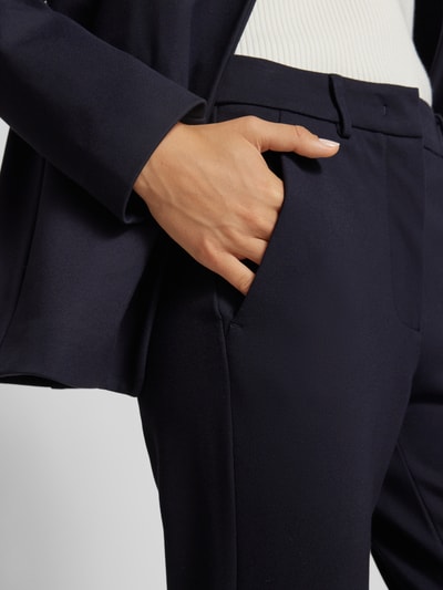 MaxMara Leisure Slim Fit Stoffhose mit Eingrifftaschen Modell 'ADEPTO' Marine 3