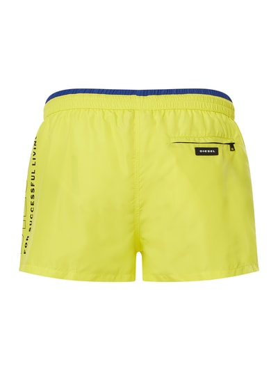 Diesel Badehose mit Logo-Print Modell 'Sandy' Neon Gelb 3