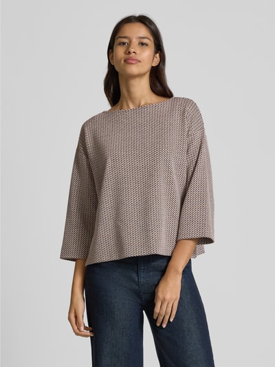 OPUS Sweatshirt met 3/4-mouwen, model 'TADITA' Bordeaux - 4