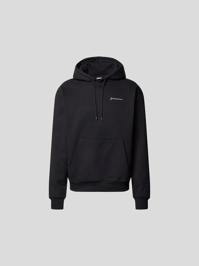 Jacquemus Hoodie mit Label-Stitching Schwarz 2