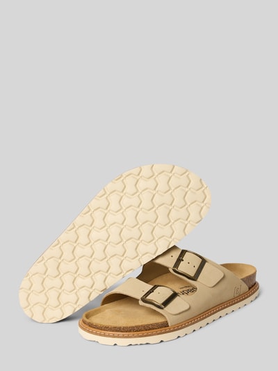 Espadrij Klapki ze sprzączką model ‘AMI’ Beżowy 4