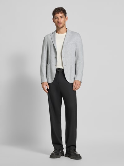 BOSS Slim Fit Anzugsakko mit 2-Knopf-Verschluss Modell 'HANRY' Hellgrau 1