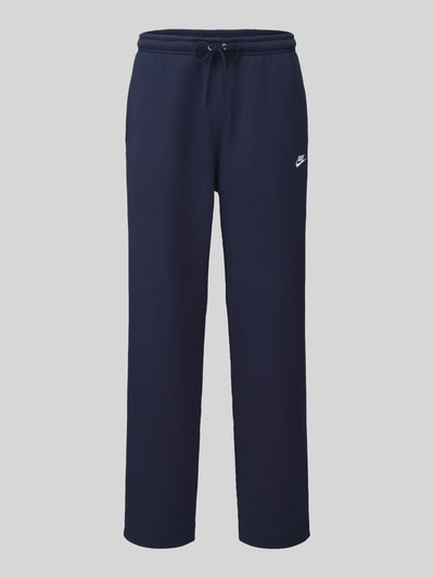 Nike spodnie dresowe w kroju regular fit z mieszanka bawełny                                                                                                                                                                                                                                                                              ' Ciemnoniebieski 2