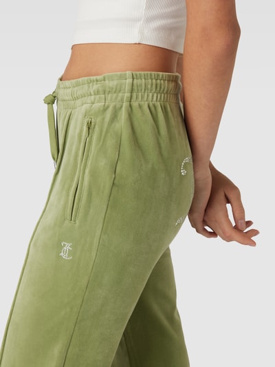 Juicy Couture Trainingsbroek met vaste persplooien, model 'TINA' Lichtgroen - 3