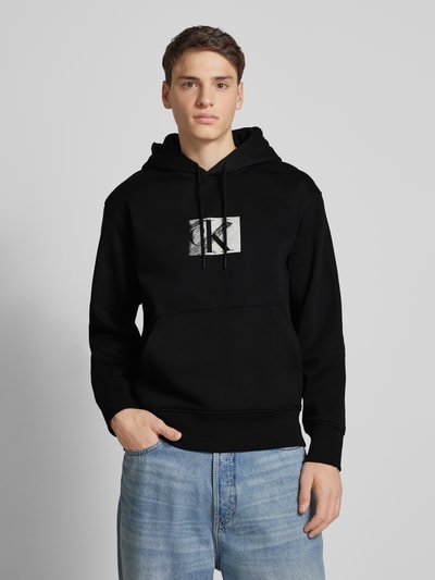 Calvin Klein Jeans Hoodie mit Label-Print Black 4