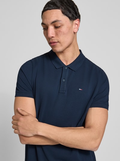 Tommy Jeans regular fit poloshirt model 'TJM SLIM PLACKET POLO EXT' Marineblauw - 3