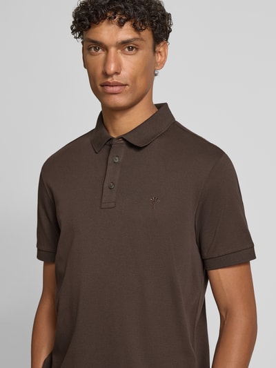 JOOP! COLLECTION Modern Fit Poloshirt mit Logo-Stitching Modell 'Primo' Schoko 3