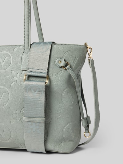 VALENTINO BAGS Handtasche mit Strukturmuster Modell 'SAMBA' Hellgrau 2