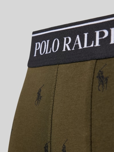 Polo Ralph Lauren Underwear Trunks mit elastischem Label-Bund im 3er-Pack Oliv 2