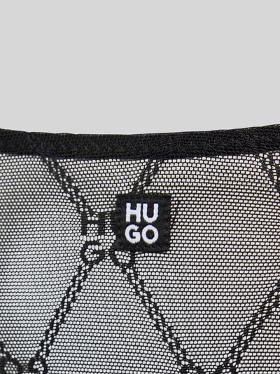 HUGO String in semitransparentem Design Black 2