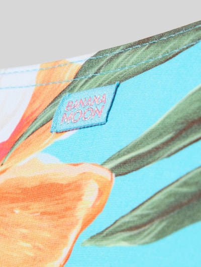 Productfoto, bikinibroekje van materiaalmix met stretch, nauwsluitend, model 'PAEA MOOREA' van Banana Moon, all-over look, kleurrijk met bloemenpatroon
