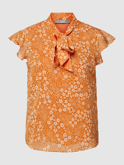 Jake*s Collection Blouseshirt met bloemenmotief Oranje - 2