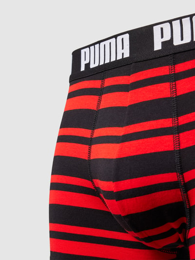 Puma Boxershort met deelnaden in een set van 2 stuks, model 'HERITAGE' Rood - 2