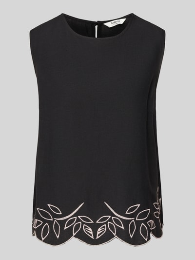 B.Young Top bluzkowy o kroju regular fit z wyhaftowanym motywem model ‘IBONO’ Czarny 2