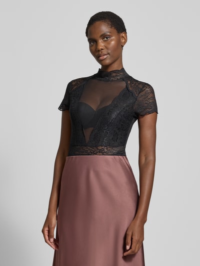 GUIDO MARIA KRETSCHMER WOMAN Slim Fit Body mit Spitzenbesatz Modell 'Rosalia' Black 4
