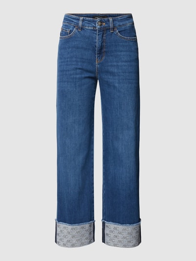 Marc Cain Feminine Fit Jeans mit Label-Design Modell 'FÈS' Jeansblau 2