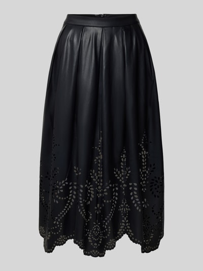 Oui Midirock in Leder-Optik mit Reißverschluss BLACK 2