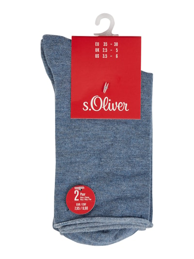 s.Oliver RED LABEL Socken im 2er-Pack Hellgrau Melange 2