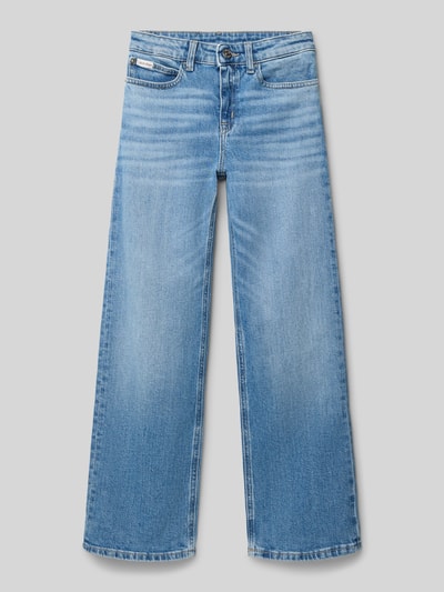 Calvin Klein Jeans Jeansy o szerokim kroju z naszywką z logo model ‘Authentic’ Niebieski 1