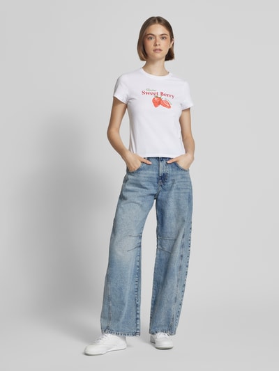 Review Barrel Fit Jeans mit Eingrifftaschen Hellblau 1
