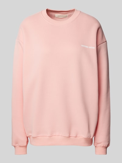 ANOTHER COTTON LAB Oversized Sweatshirt mit Label-Print Rosa 1