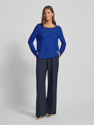 Betty Barclay Sweter z dzianiny z okrągłym dekoltem Królewski niebieski 1