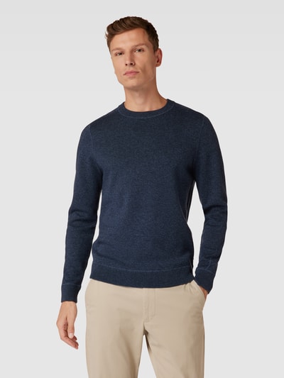 BOSS Gebreide pullover met ronde hals, model 'Onore' Wit - 4