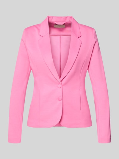Produktfoto, Slim Fit Blazer mit Viskose-Anteil Modell 'Nanni' von FREE/QUENT in Pink mit Reverskragen, Doppelknopfleiste, glatter Textur