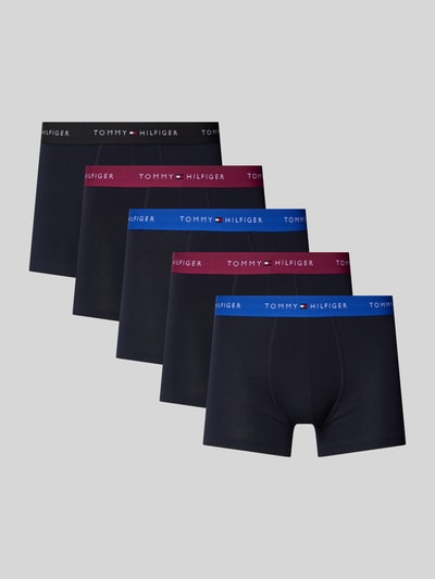 Tommy Hilfiger Trunks mit elastischem Logo-Bund im 5er-Pack Marine 1