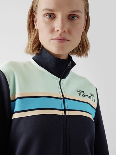 BAUM & PFERDGARTEN Sweatjacke im Colour-Blocking-Design Marineblau 3