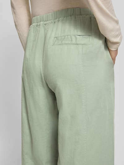 Marc O'Polo Loose Fit Leinenhose aus Baumwoll-Leinen-Mix Hellgruen 3
